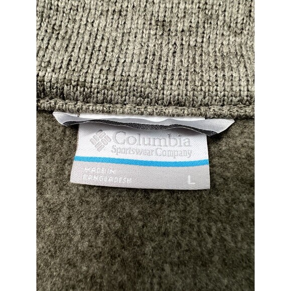 Columbia Men’s Full Zip Fleece Jacket Olive Green Size Large NWOT - Picture 3 of 9